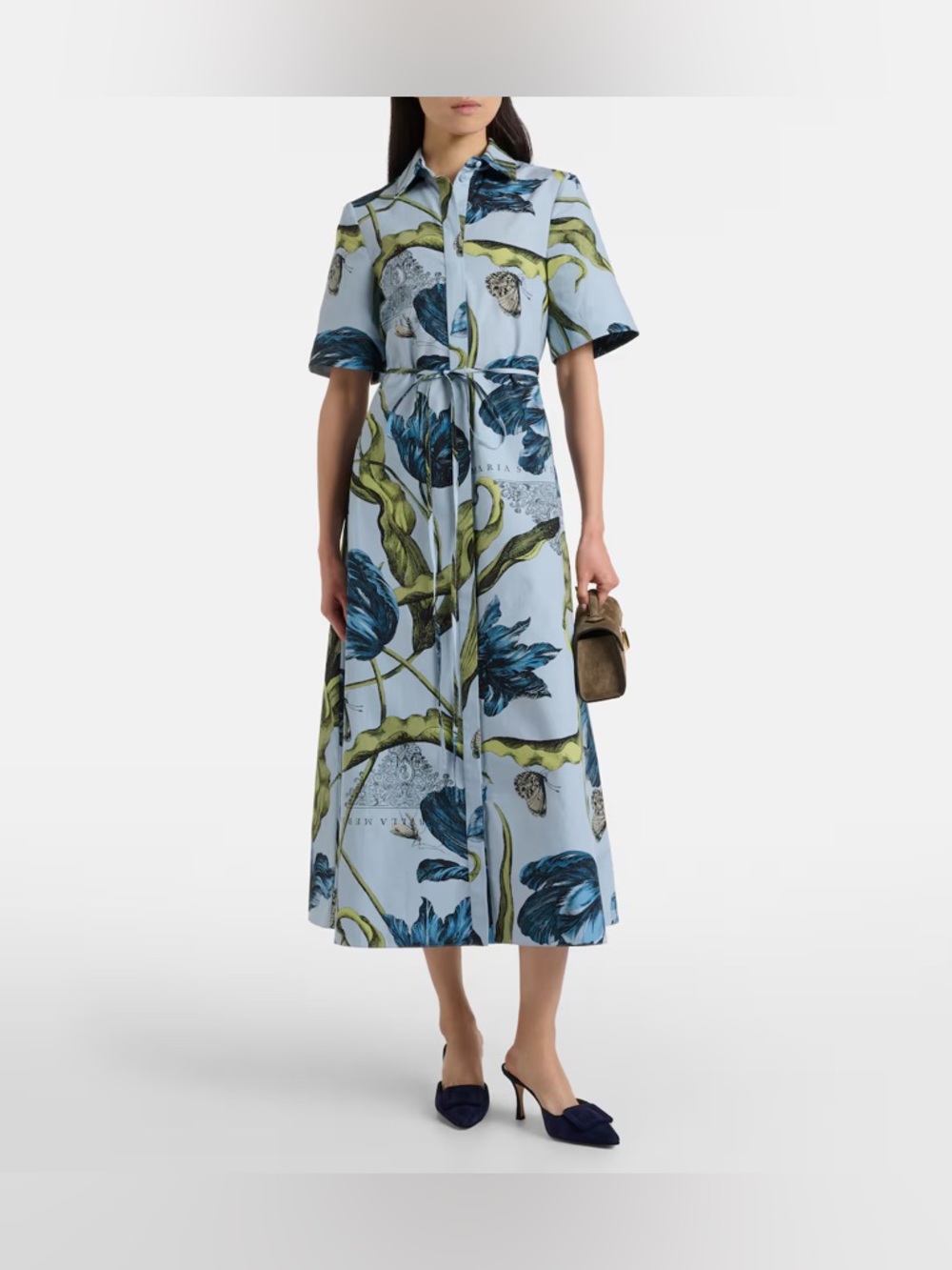 ERDEM FLORAL PRINT SHIRT DRESS - Picture 14 of 16
